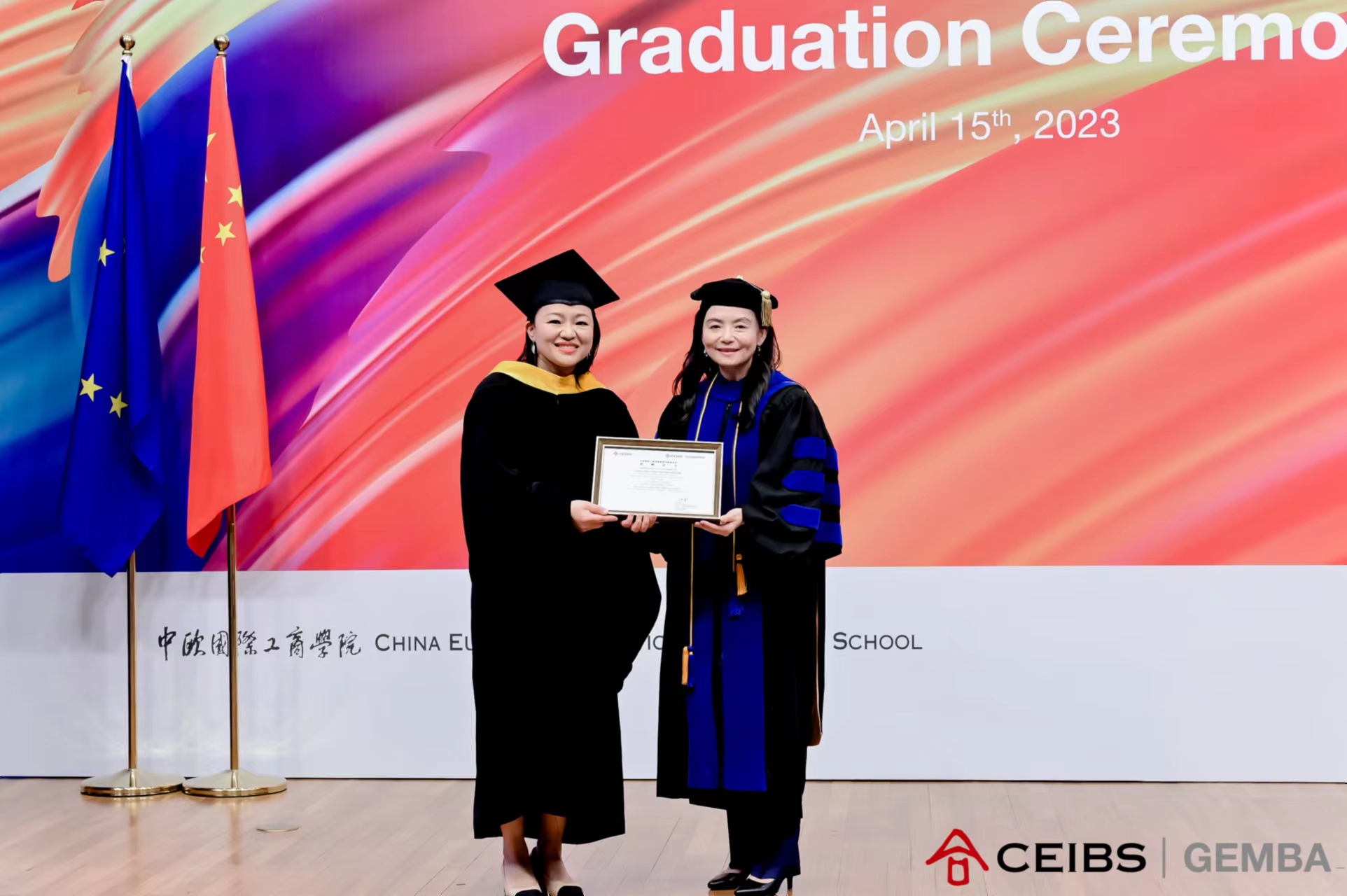 Anita Jiang at Global EMBA 2020 Graduation Ceremony